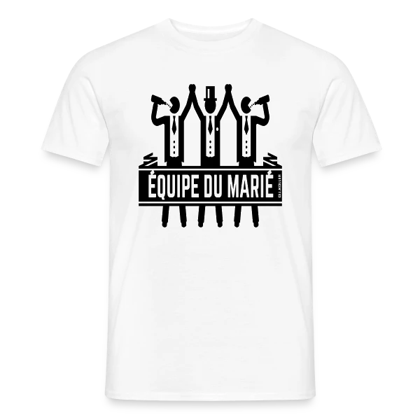 EVG Équipe du Marié : La Fête Inoubliable sur T-shirt homme