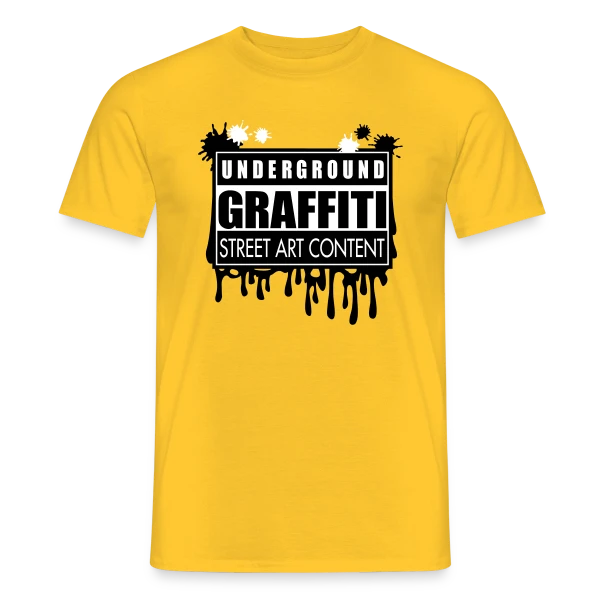 Maquette de T-shirt homme « Graffitis Urbains Underground » à personnaliser