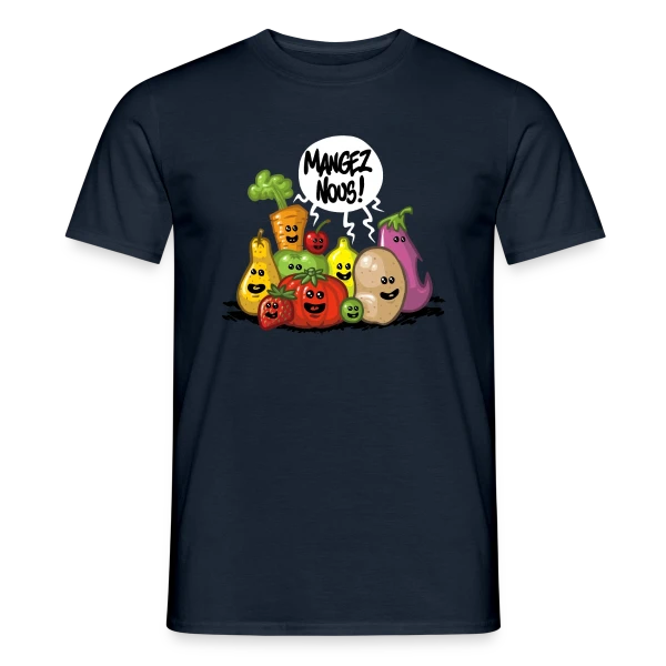 Fruits et Légumes Frais sur T-shirt homme