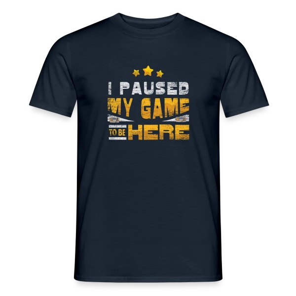 Maquette de T-shirt homme « 100% Gaming » à personnaliser