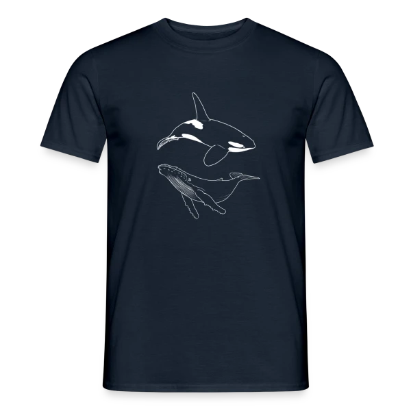 Maquette de T-shirt homme « Vagues de l'Océan » à personnaliser