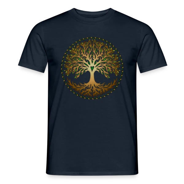 Yggdrasil: Arbre de Vie Celtique & Nordique sur T-shirt homme