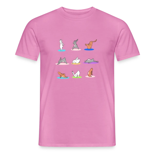 Lapin Yoga: Joyeuses Pâques Zen sur T-shirt homme