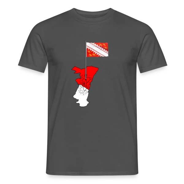Maquette de T-shirt homme « Drapeau Alsace Emblème Régional » à personnaliser