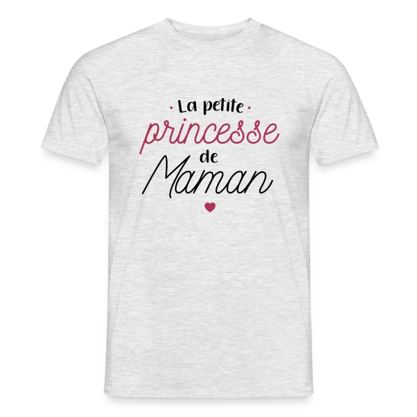 Maquette de T-shirt homme « Ma Petite Princesse de Maman » à personnaliser
