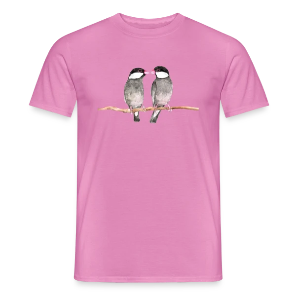 Maquette de T-shirt homme « Couple de Diamants Mandarins » à personnaliser