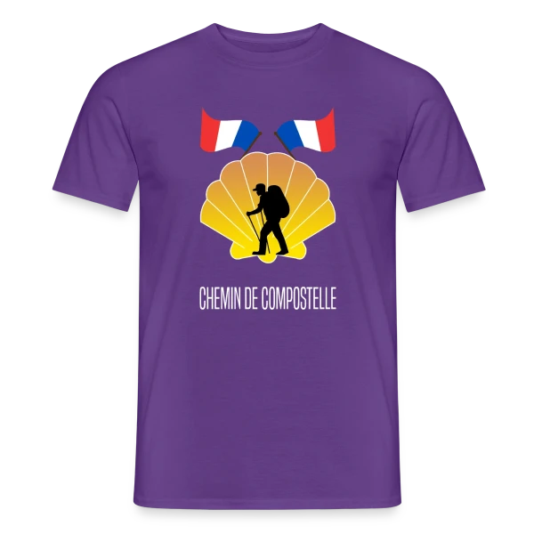 Chemin de Compostelle: La Randonnée Spirituelle du Pèlerin sur T-shirt homme