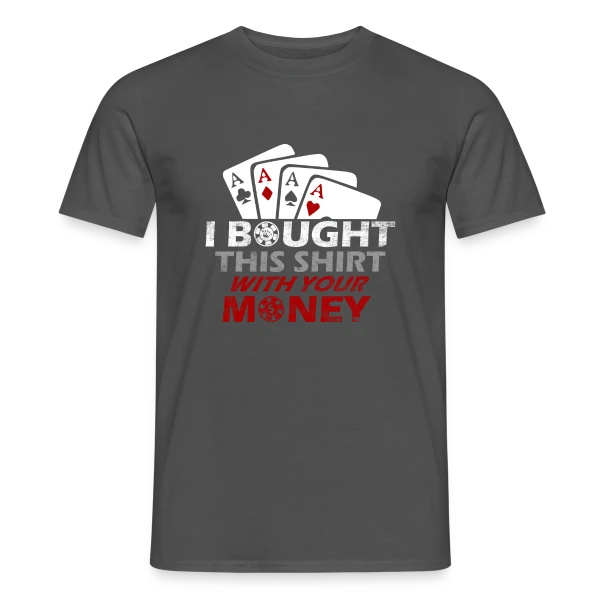 Maquette de T-shirt homme « Poker Star: Design Casino Gagnant » à personnaliser