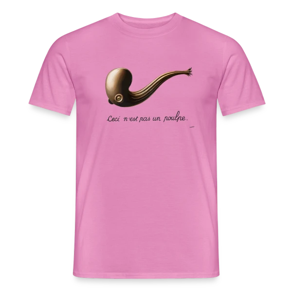 Maquette de T-shirt homme « Ceci n'est pas un Poulpe » à personnaliser