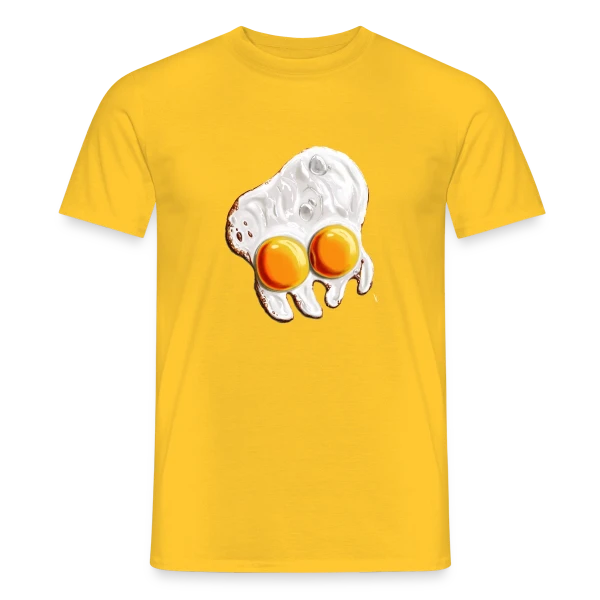 Maquette de T-shirt homme « Poulpoplat : L'Œuf Poulpe Insolite » à personnaliser