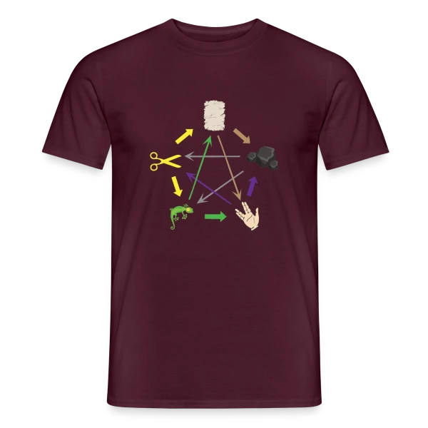 Pierre Feuille Ciseaux Lézard Spock - Geek & Humour sur T-shirt homme