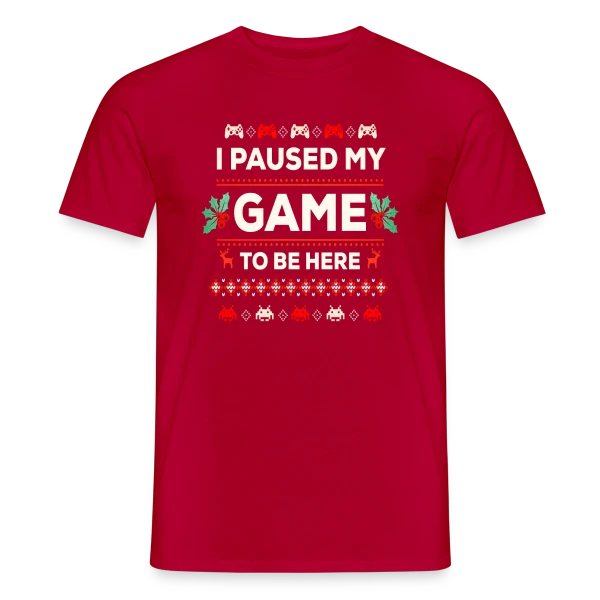 Maquette de T-shirt homme « Joyeux Noël au Gamer : T-shirt Cadeau Idéal PC Zocker » à personnaliser