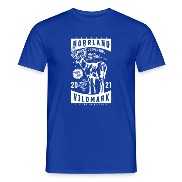 Maquette de T-shirt homme « Norrland Vildmark 2021 : Exploration Grand Nord » à personnaliser