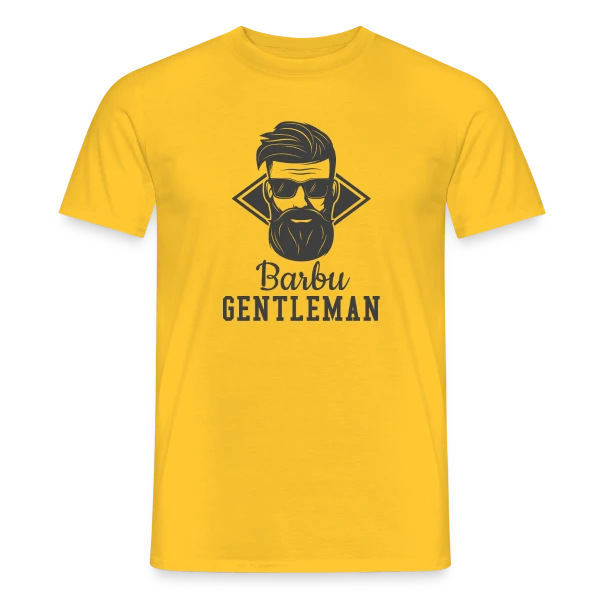 Maquette de T-shirt homme « Le Gentleman Barbu » à personnaliser