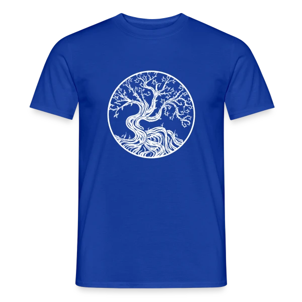 Maquette de T-shirt homme « Arbre de Vie Viking : Symbole Nordique » à personnaliser