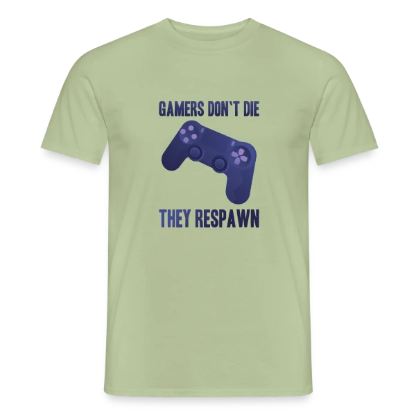Maquette de T-shirt homme « Univers Gaming : Manette et Esprit Geek » à personnaliser