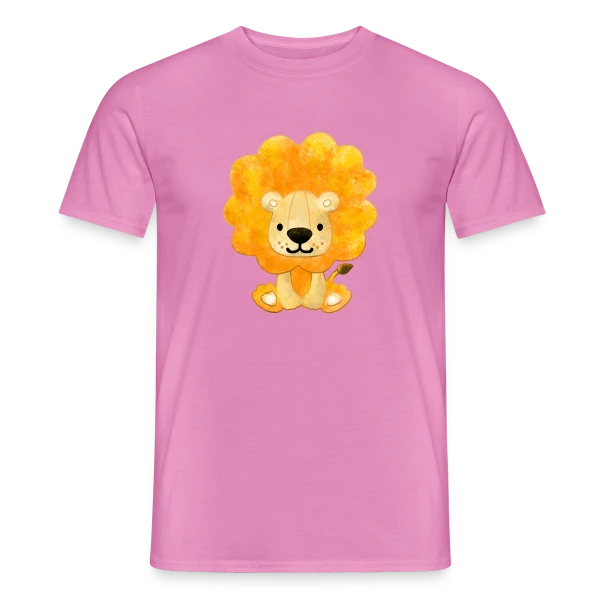 Maquette de T-shirt homme « Petit Lionceau Mignon » à personnaliser