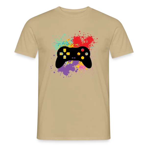 Maquette de T-shirt homme « Ma Console, Ma Vie : T-shirt Gamer Rétro Passion » à personnaliser
