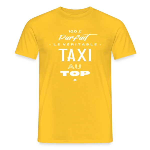Taxi au Top : L'Humour sur la Route sur T-shirt homme