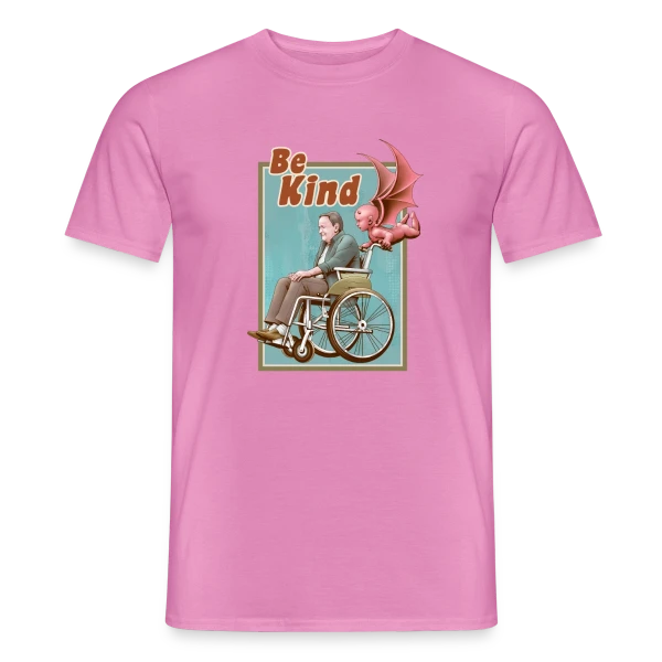 Maquette de T-shirt homme « Soyez Gentil : Message Positif » à personnaliser