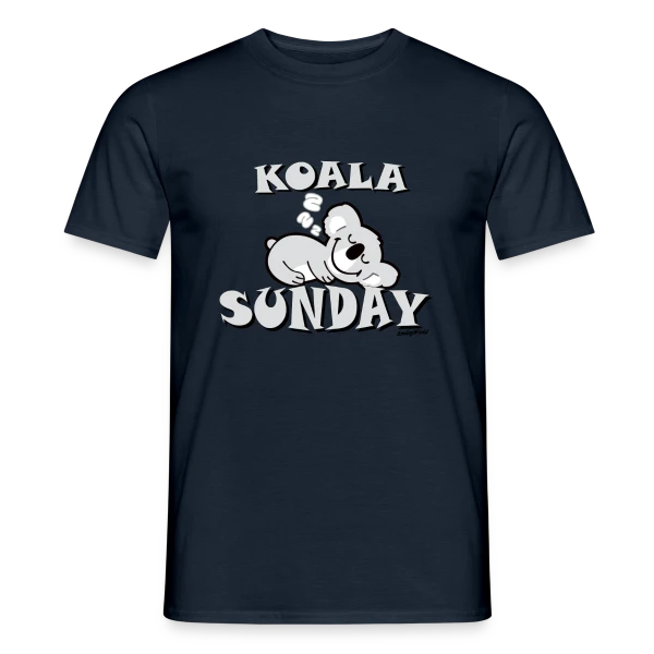 Koala du Dimanche, Smiley Fatigué sur T-shirt homme