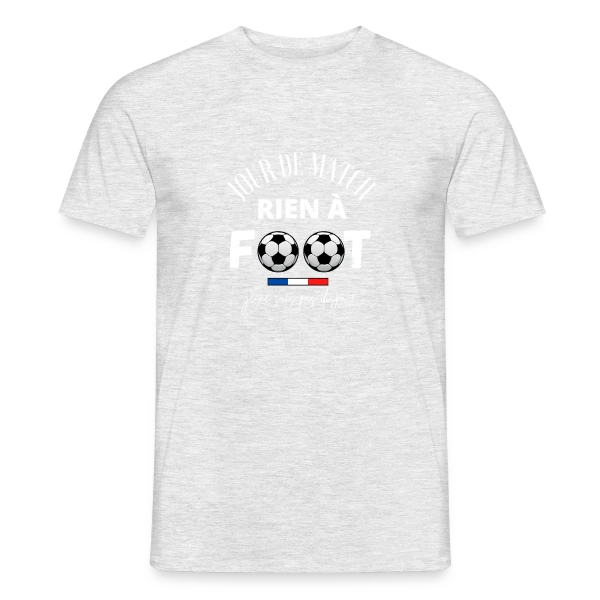 Maquette de T-shirt homme « Jour de Match : Je Ne Suis Pas Dispo » à personnaliser