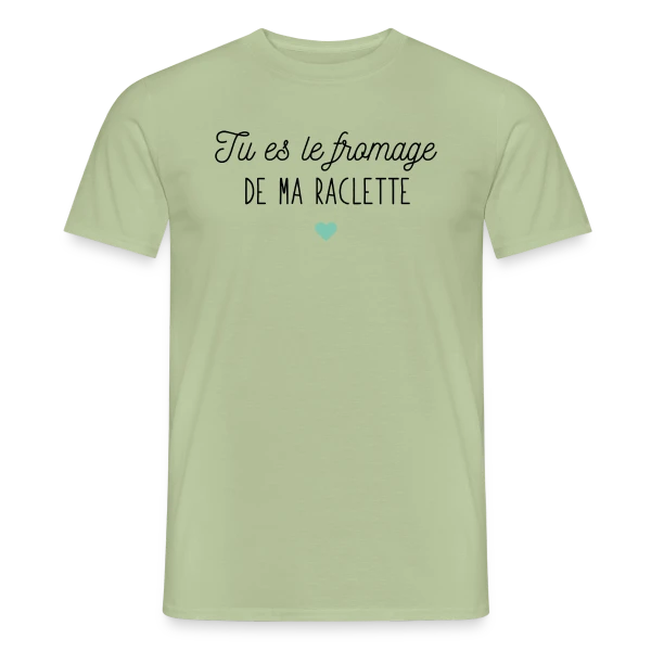 Tu es le Fromage de ma Raclette : Déclaration Gourmande sur T-shirt homme