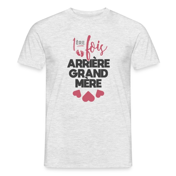 Maquette de T-shirt homme « Future Arrière-Grand-Mère Fière » à personnaliser