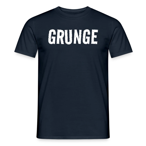 Maquette de T-shirt homme « Esprit Grunge Blanc » à personnaliser