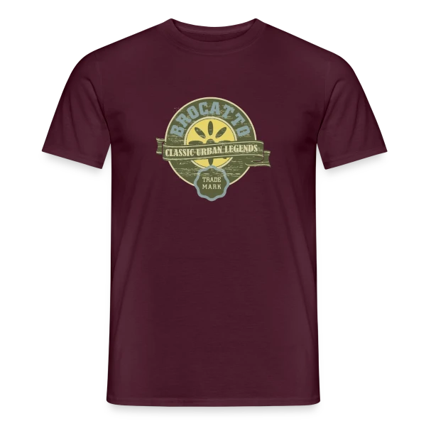 Maquette de T-shirt homme « Brocatto Légendes Urbaines Classiques » à personnaliser