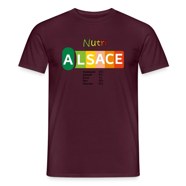 Nutri-Score Alsace Gourmand sur T-shirt homme