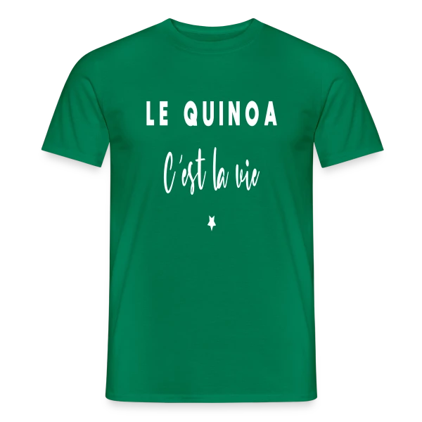 Le Quinoa, C'est la Vie : Le Grain Humour sur T-shirt homme