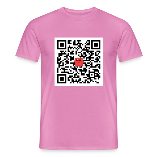 QR Code Mignon sur T-shirt homme