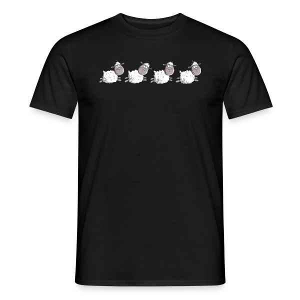 Maquette de T-shirt homme « Moutons Rigolos » à personnaliser
