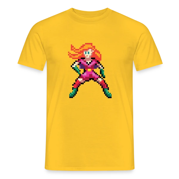 Super-Héroïne Rouge sur T-shirt homme