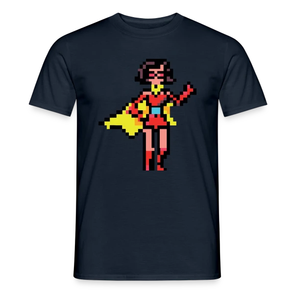 Super-Héroïne Rétro Mag sur T-shirt homme