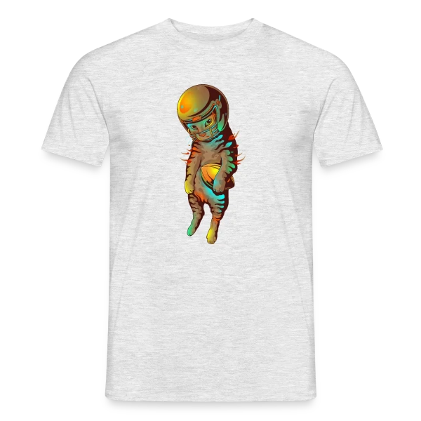 Maquette de T-shirt homme « Félin Touchdown » à personnaliser