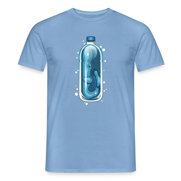 Maquette de T-shirt homme « Océan en Détresse » à personnaliser