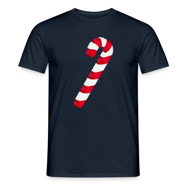 Maquette de T-shirt homme « Sucre d'Orge : Douceur de la Saison de Noël » à personnaliser