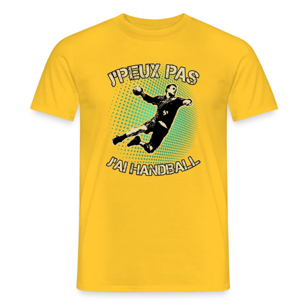 J'peux pas J'ai Handball | T-Shirt Humour Sportif sur T-shirt homme
