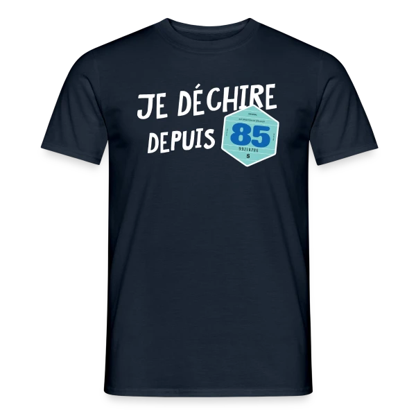 Je déchire depuis 85 - Style Vignette Auto Rétro Vintage sur T-shirt homme