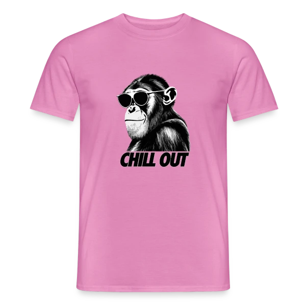 Chimpanzé Relax sur T-shirt homme