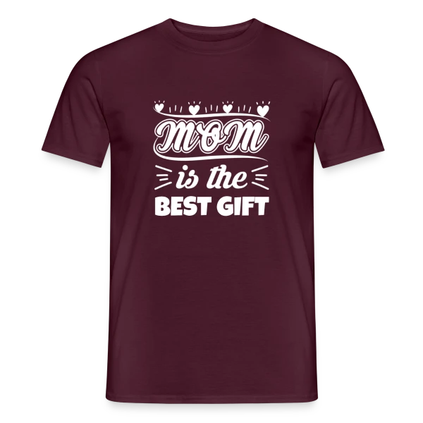 Maquette de T-shirt homme « Meilleure Maman : Fête des Mères Unique » à personnaliser