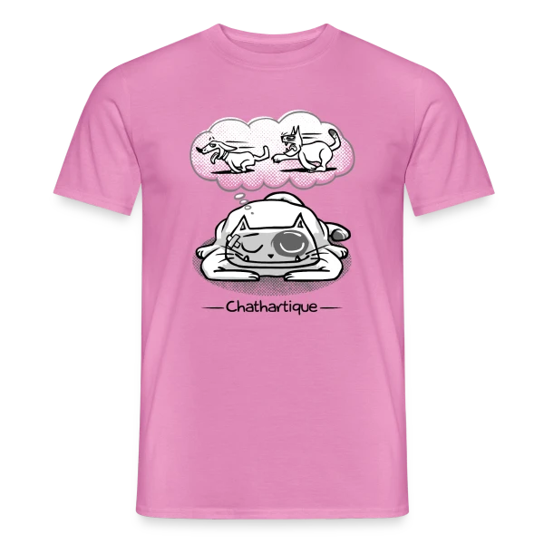 Maquette de T-shirt homme « Un rêve Chathartique » à personnaliser