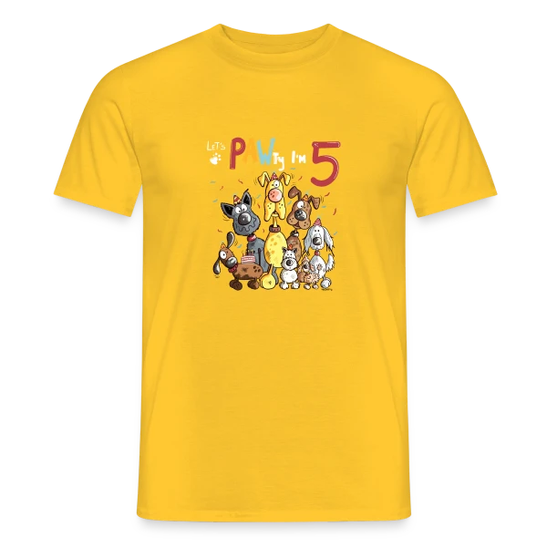 5 ans, Ma Fête Canine sur T-shirt homme