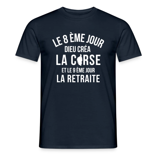 Maquette de T-shirt homme « Humour Corse Invisible » à personnaliser