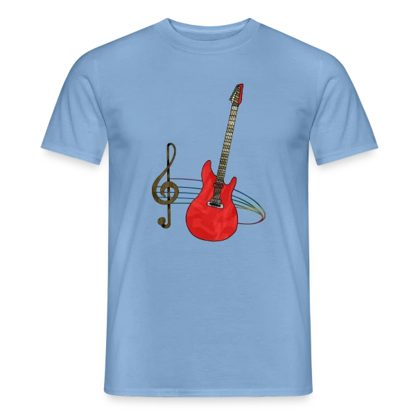 Guitare Passion sur T-shirt homme
