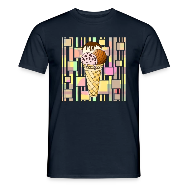 Plaisir Glacé Gourmand sur T-shirt homme