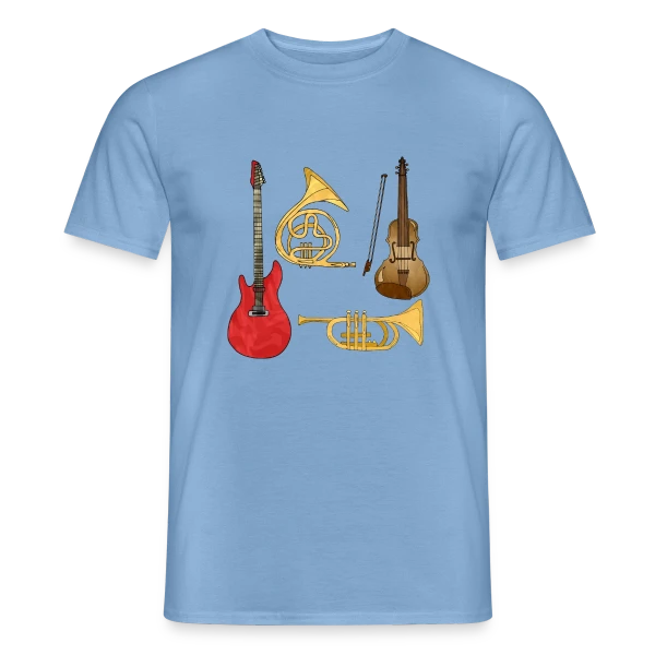 Passion Musique & Instruments sur T-shirt homme