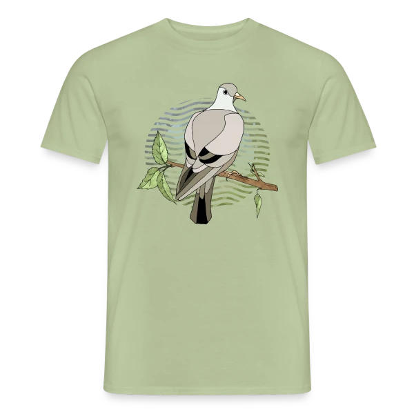 Maquette de T-shirt homme « Oiseau Majestueux » à personnaliser
